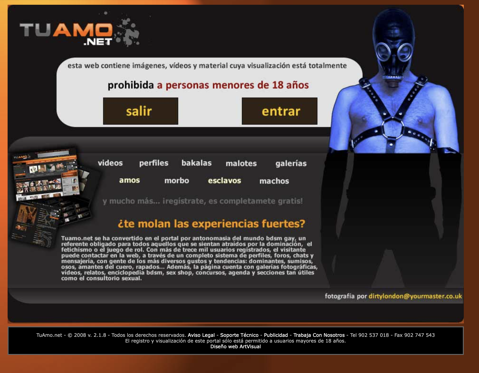 Tuamo.net en 2008