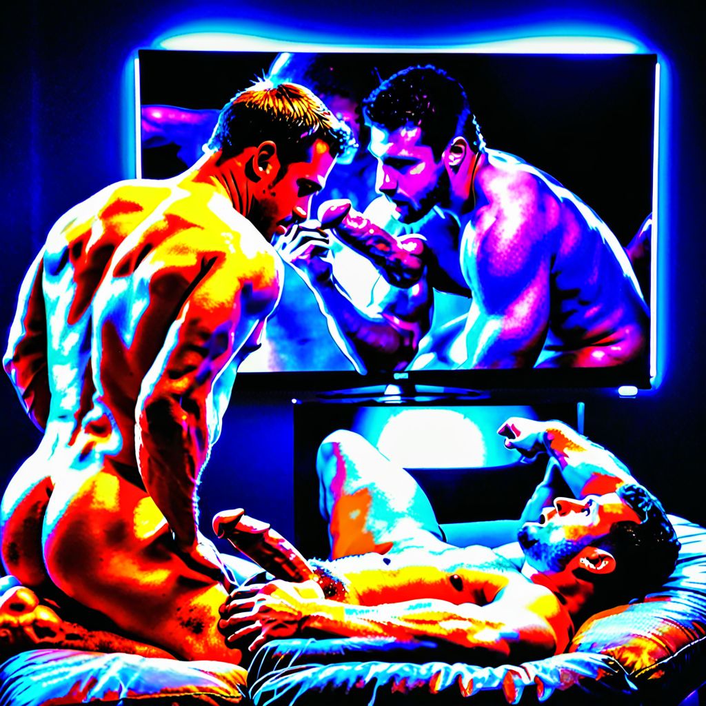 Hombres desnudos viendo porno 