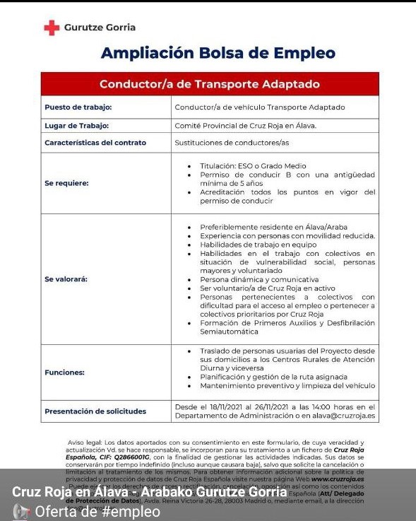 Xtudr - VITORIA-GASTEIZ : Duchas & Vestuarios Deportivos  A quién pueda interesar fin de inscripción 26 noviembre: