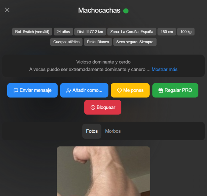 Xtudr - Perfiles falsos denunciar o exponer  Perfil: Machocachas.
Pasa fotos de un modelo erótico ruso, que obviamente no es él.

https://twitter.com/JAMIEALTON3/media