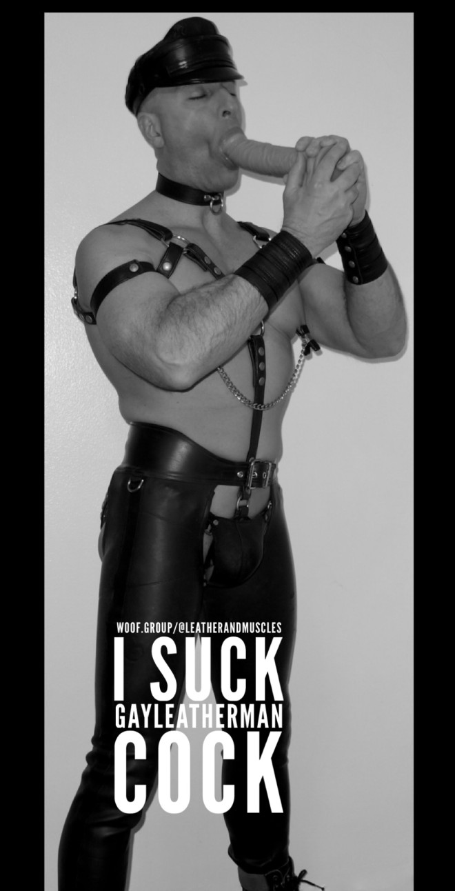 Xtudr - LeatherandMuscles  What GayLeatherMan needs to have his cock sucked today?